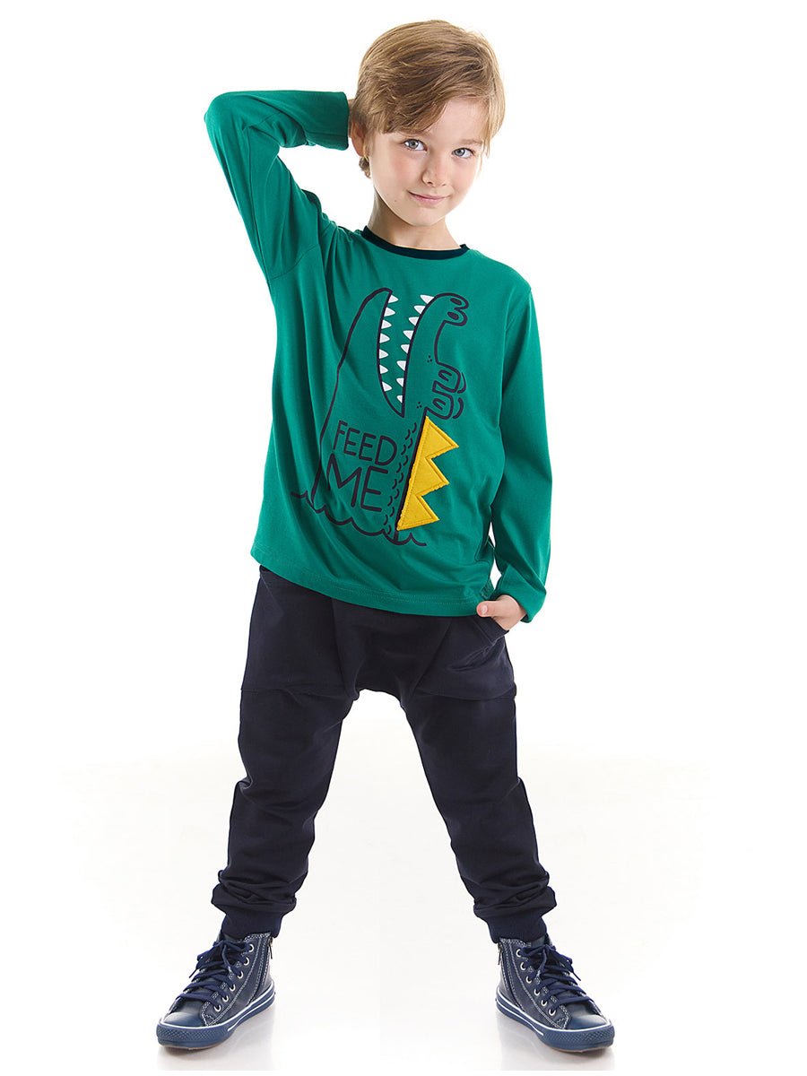 Ensemble T-shirt Et Bermudas Garçon - Bleu - Quimby