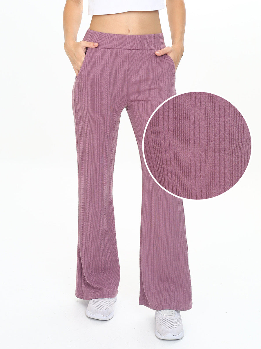 Pantalon Femme Taille Haute à Jambes Fuselées - Tissu Costume Léger, Pour Bureau, Soirée, Événements - Tailles 36 à 50