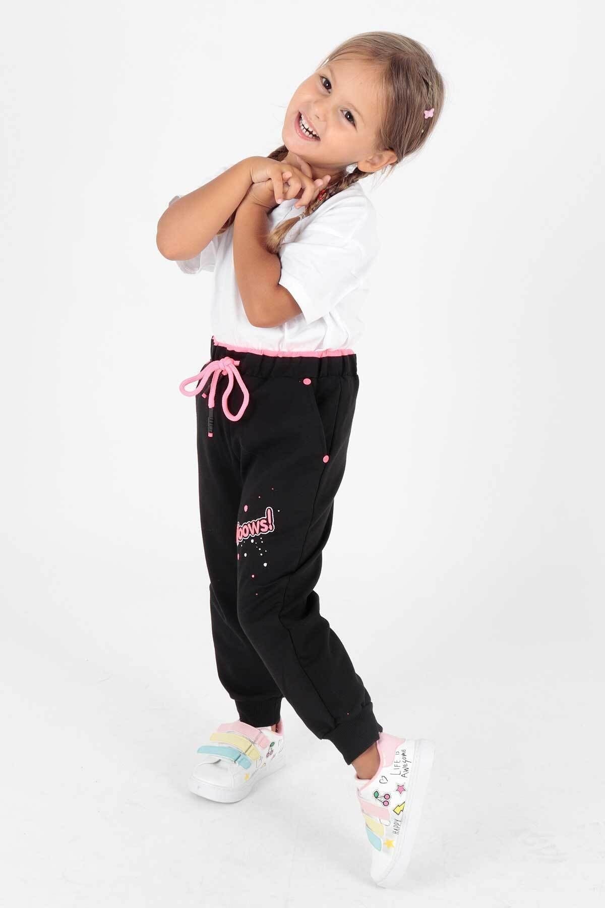 <tc>Pantalon de survêtement à imprimé Woows pour fille Ahenk Kids AK622459</tc>