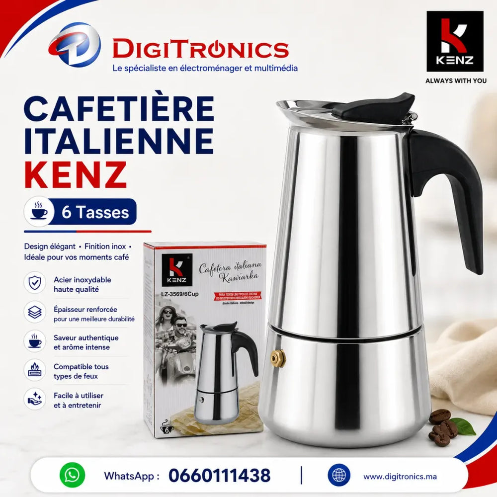 Kenz 6 tasses Cafetières