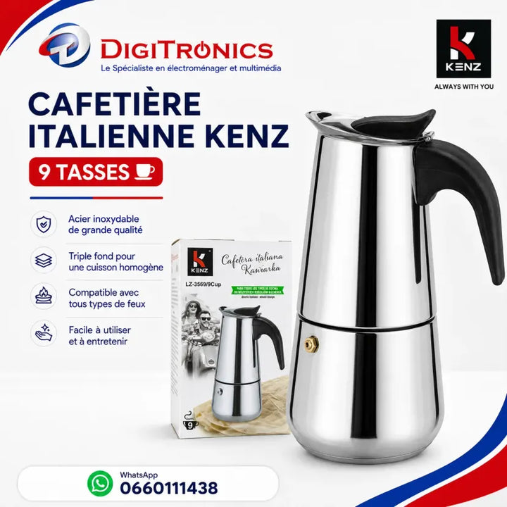 Kenz Cafetière Italienne 9 Tasses