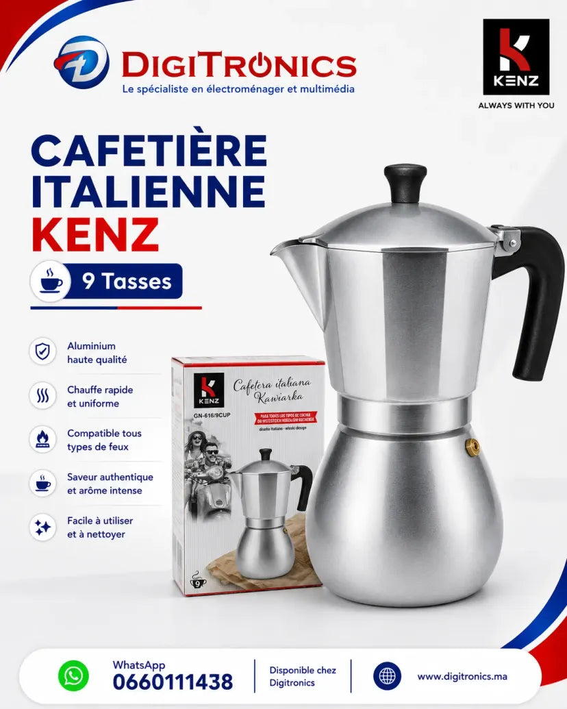Kenz 9 tasses Cafetières