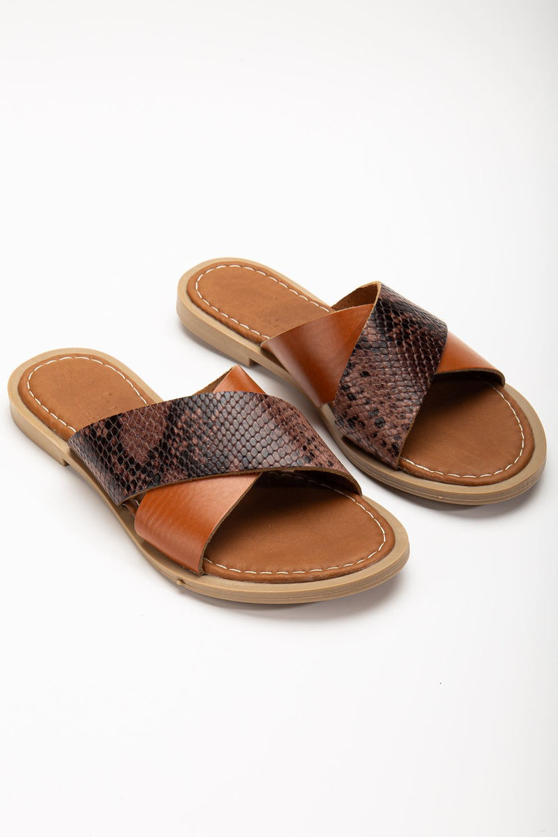 169-076Sandales Femme Orthopédiques en Cuir Véritable Confort