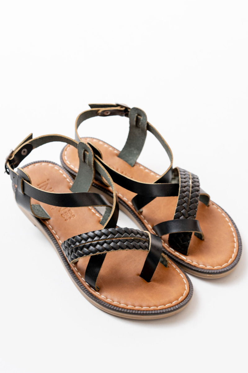 205-09 Sandales orthopédiques femme en cuir véritable