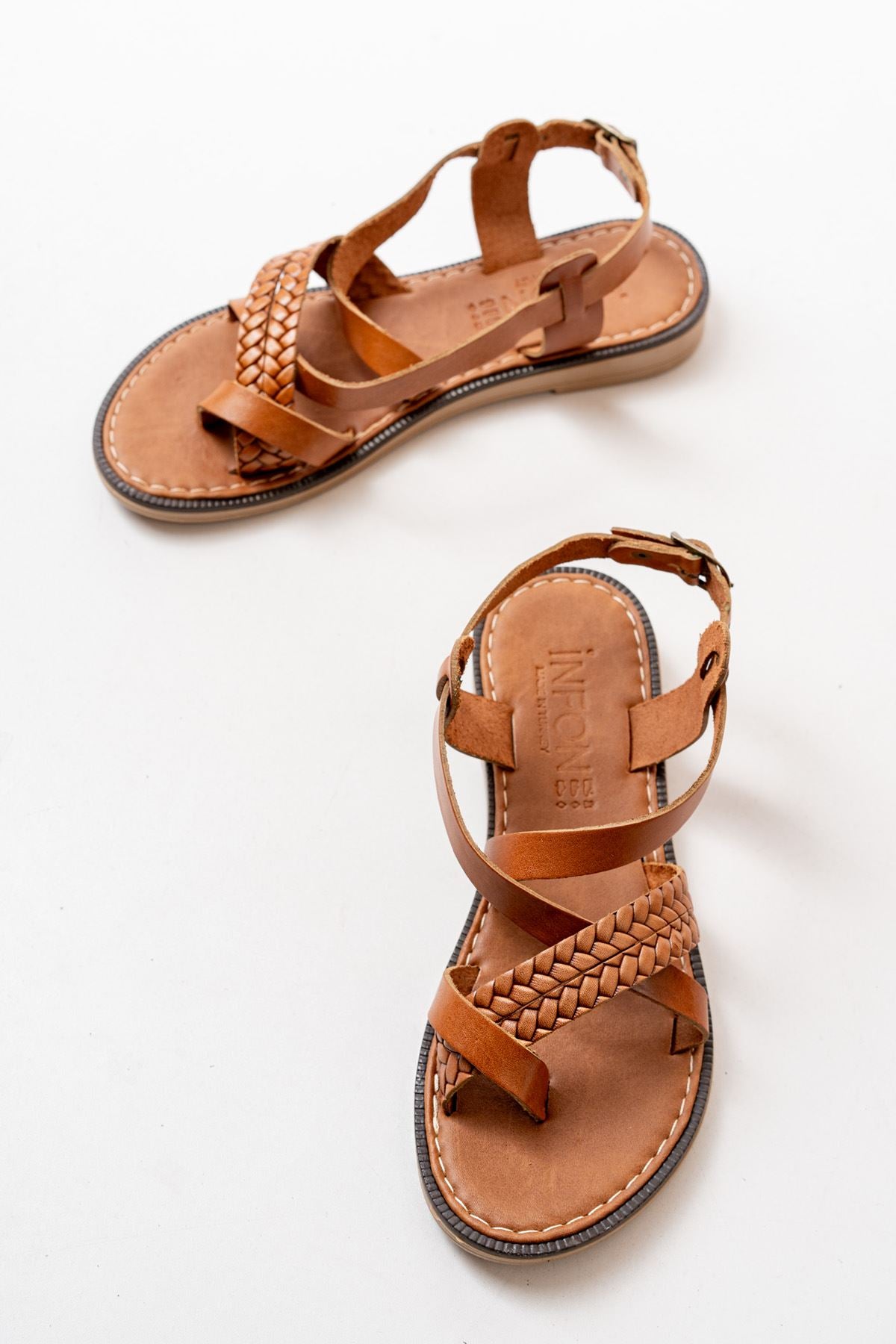 205 - 09ortopedik hakiki deri kadin sandalet - Justyol