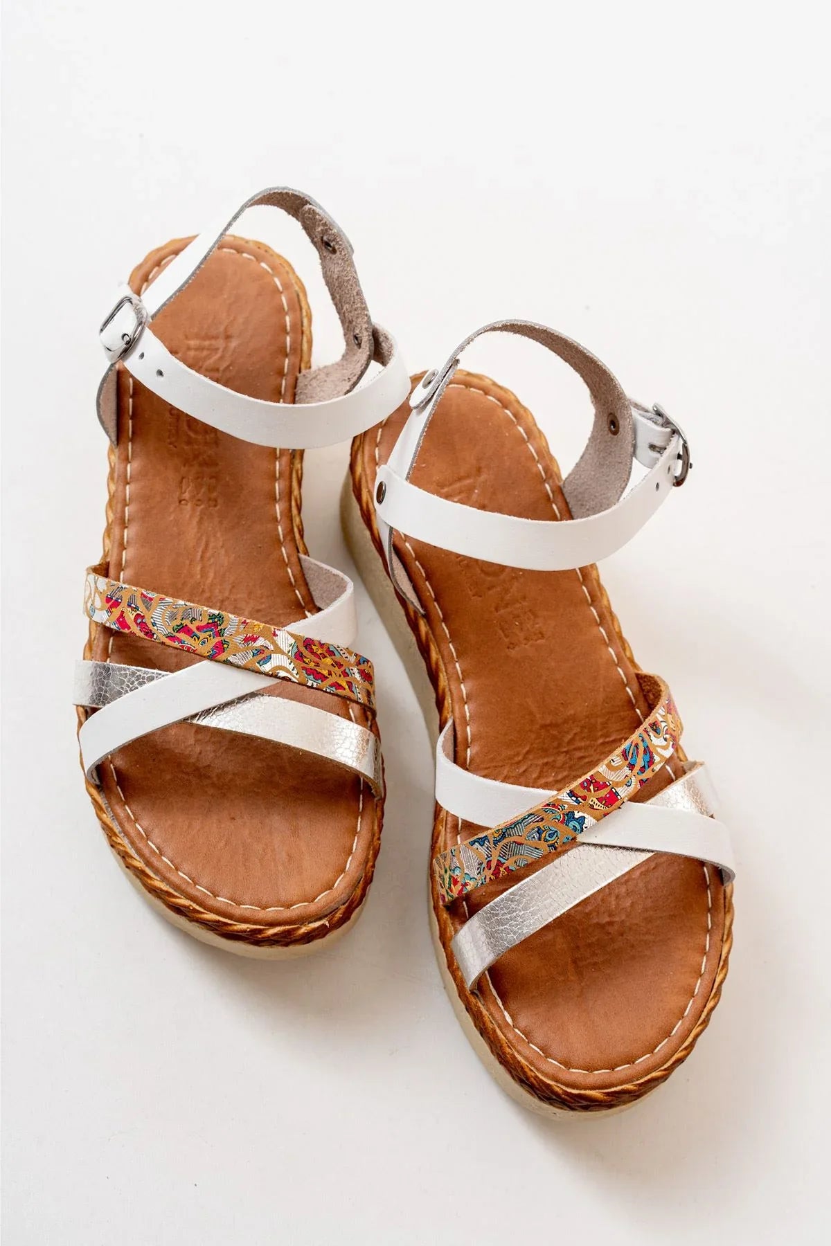 730-015Sandales femme orthopédiques en cuir véritable - Justyol