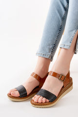 731 - 07ortopedik hakiki deri dolgu kadin sandalet - Justyol