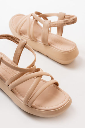 841 - 841lastikli günlük kadin sandalet - Justyol