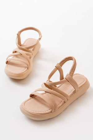 841 - 841lastikli günlük kadin sandalet - Justyol