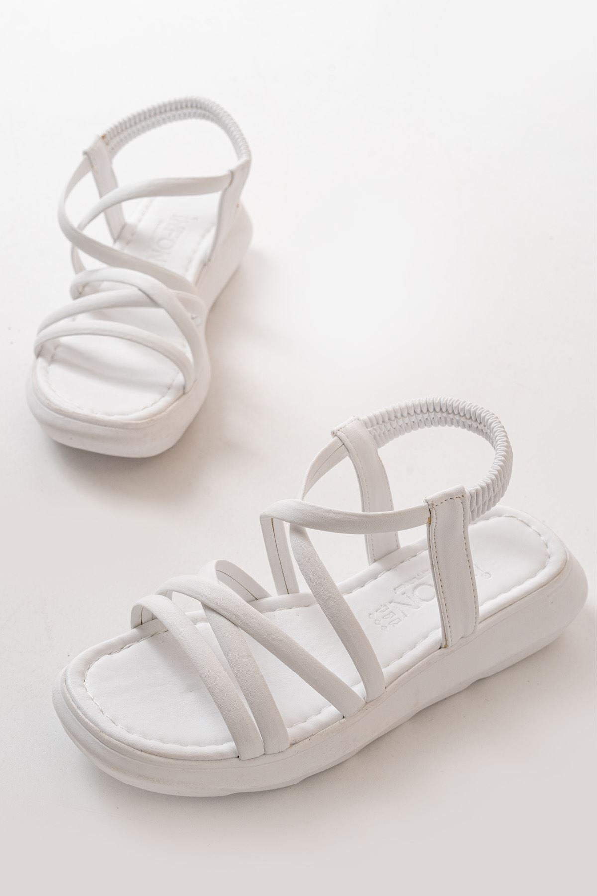 841 - 841lastikli günlük kadin sandalet - Justyol