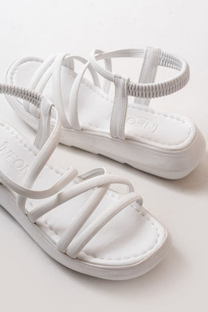 841 - 841lastikli günlük kadin sandalet - Justyol