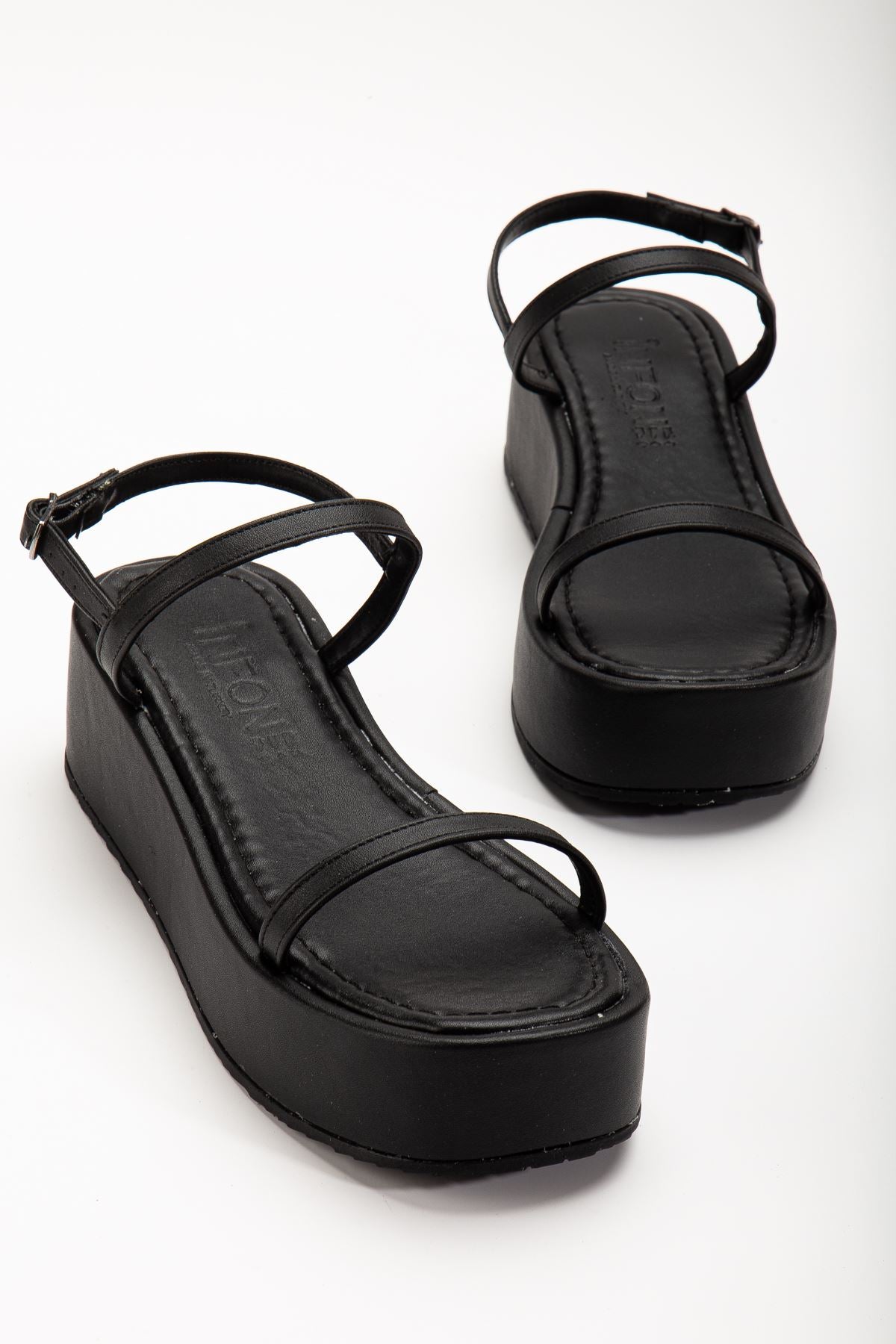 861 - 1027dolgu topuk kadin sandalet - Justyol