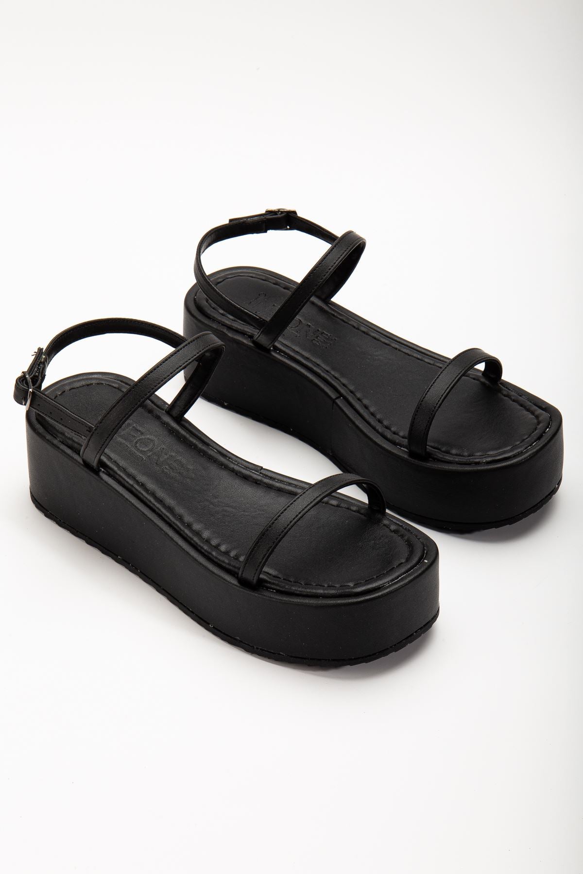 861 - 1027dolgu topuk kadin sandalet - Justyol