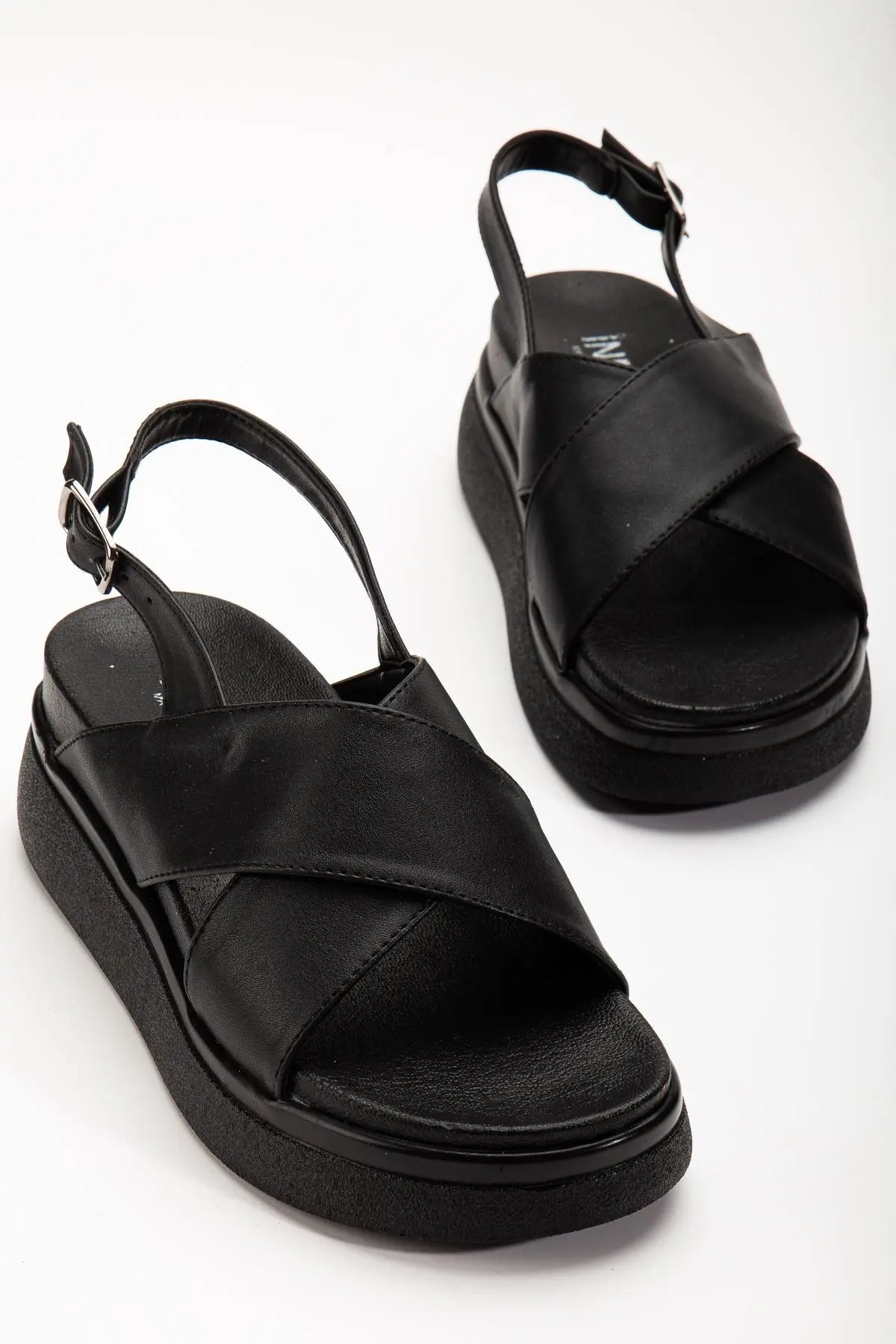 24422 - 1164dolgu topuk kadin sandalet - Justyol