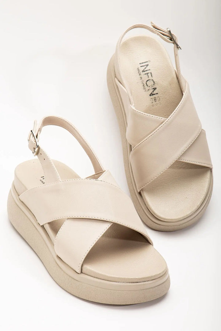 24422-1164 Sandales compensées femme