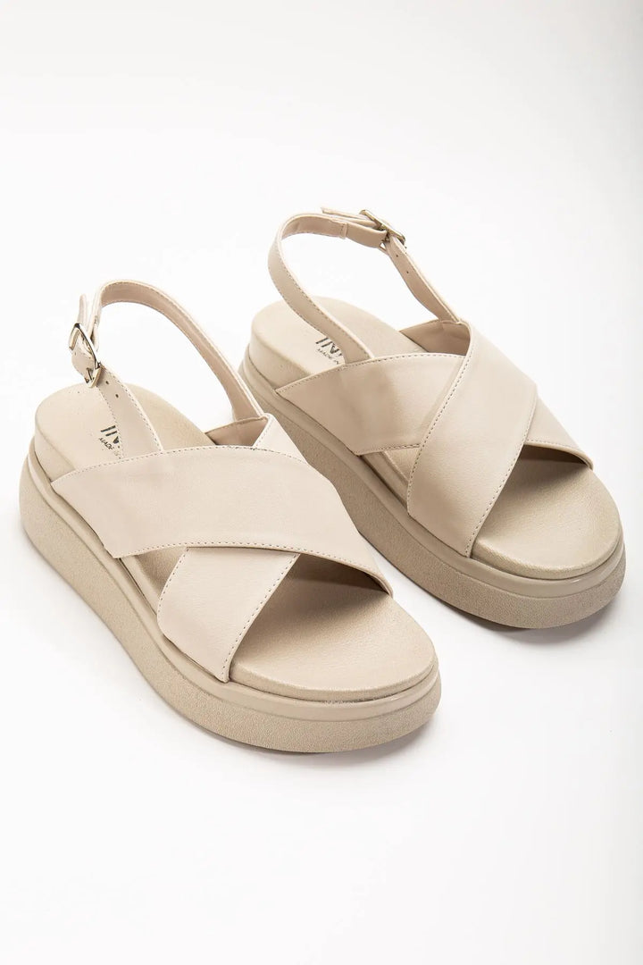 24422-1164 Sandales compensées femme