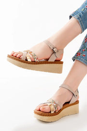 730-015Sandales femme orthopédiques en cuir véritable - Justyol