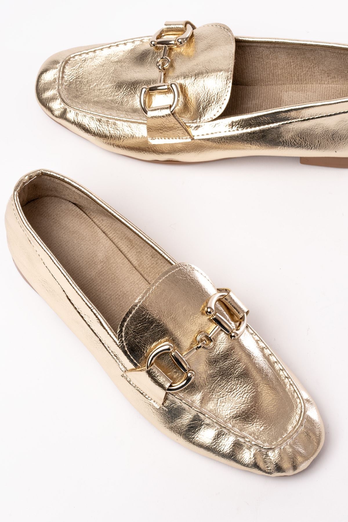 303süet toka aksesuarli günlük kadin babet - Justyol