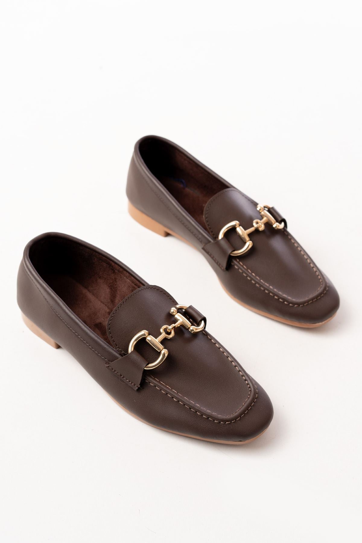 303süet toka aksesuarli günlük kadin babet - Justyol