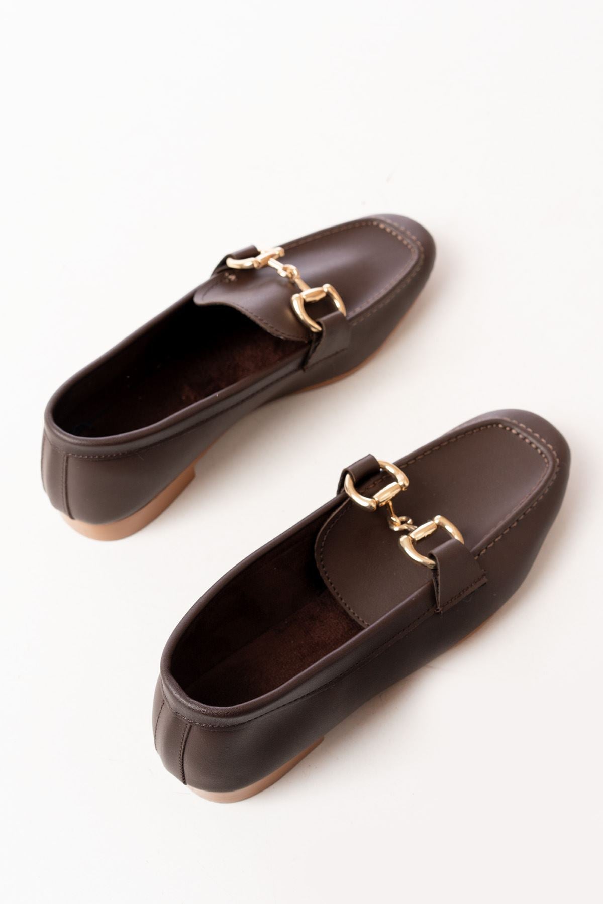 303süet toka aksesuarli günlük kadin babet - Justyol