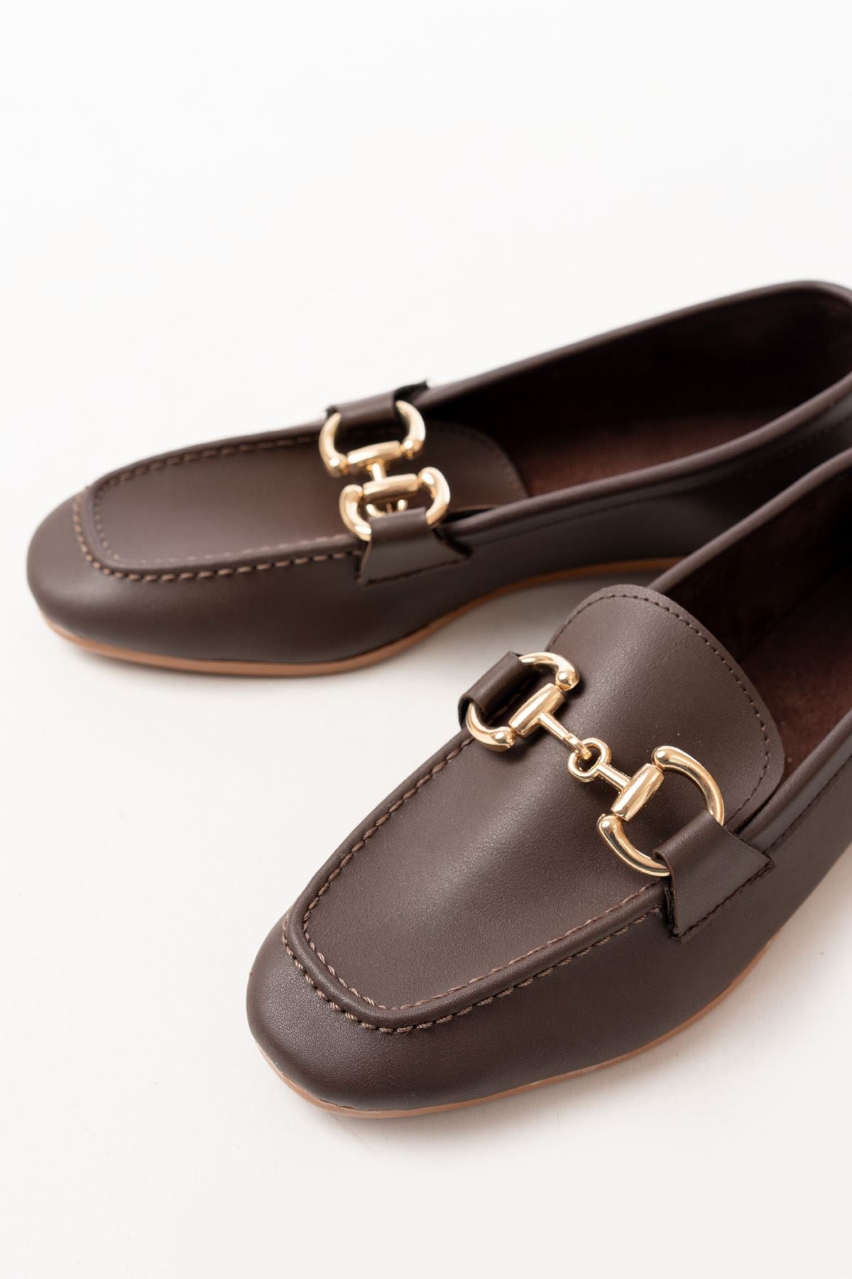 303süet toka aksesuarli günlük kadin babet - Justyol