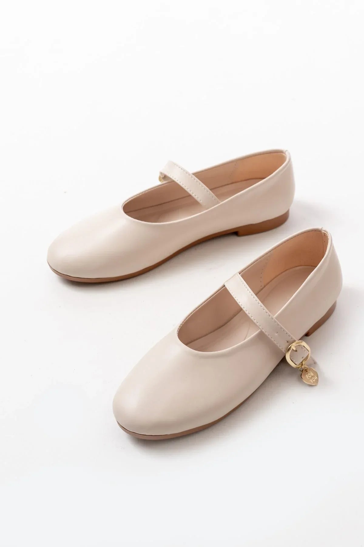 inf-324Ballerines femme vernies avec bride et boucle pour usage quotidien - Justyol
