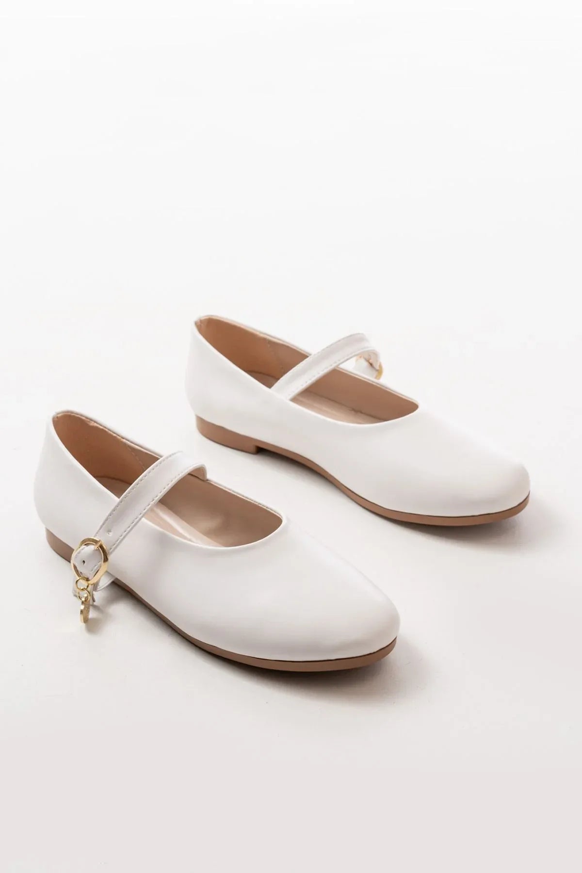 inf-324Ballerines femme vernies avec bride et boucle pour usage quotidien - Justyol