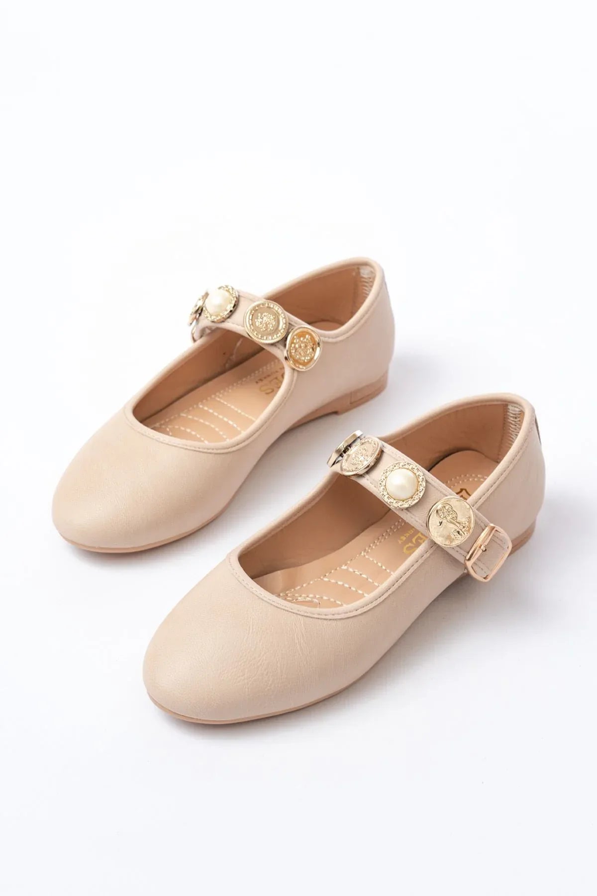 inf-6363Chaussures femme plates avec bride et boucle - Justyol
