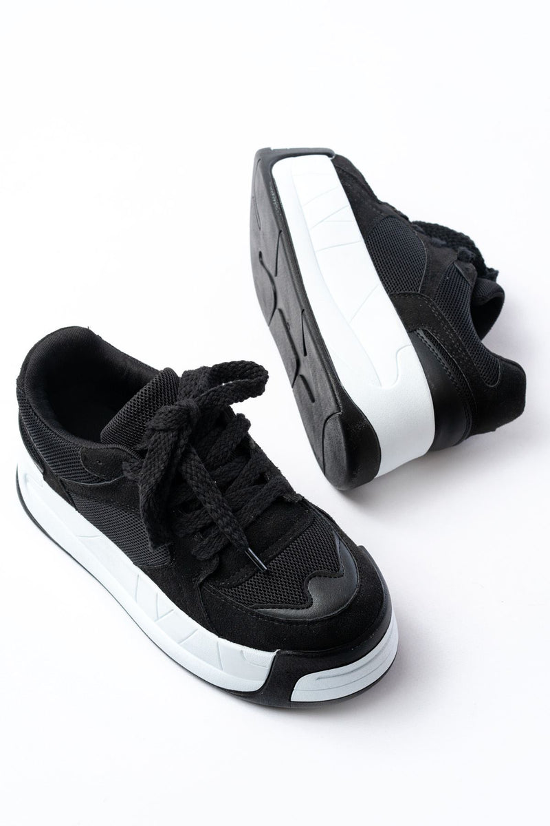 sp-190Baskets Femme à Plateforme en Maille