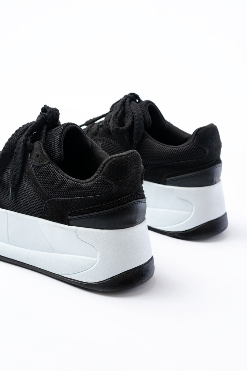 sp-190Baskets Femme à Plateforme en Maille