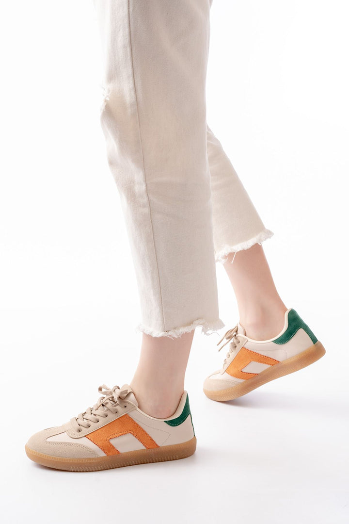 m-5007Baskets Femme à Lacets Semelle Thermo