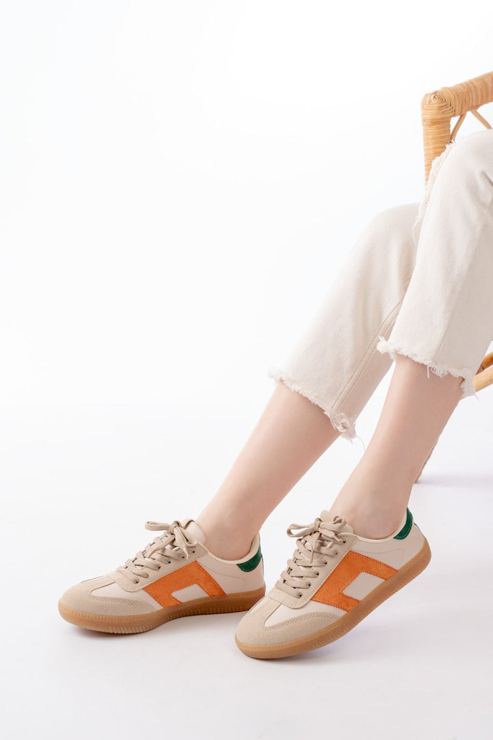 m-5007Baskets Femme à Lacets Semelle Thermo