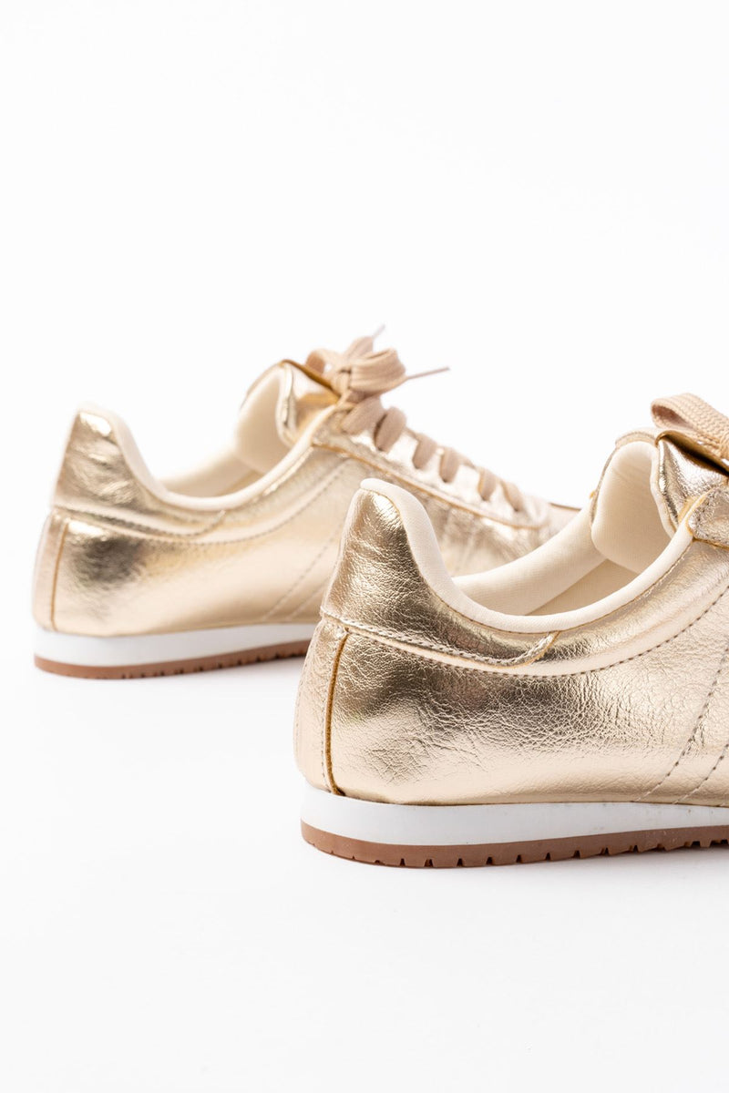 m-1009 Baskets Femme Argentées Vernis à Lacets