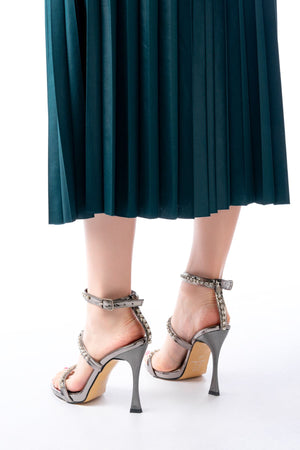 a - 40taşli platformlu topuklu kadin ayakkabi - Justyol