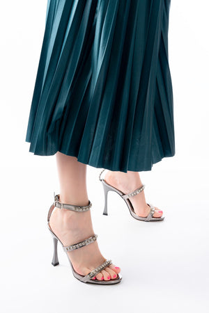 a - 40taşli platformlu topuklu kadin ayakkabi - Justyol