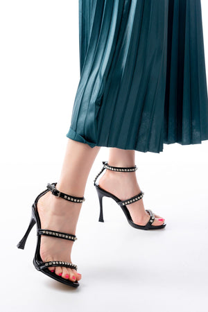 a - 40taşli platformlu topuklu kadin ayakkabi - Justyol