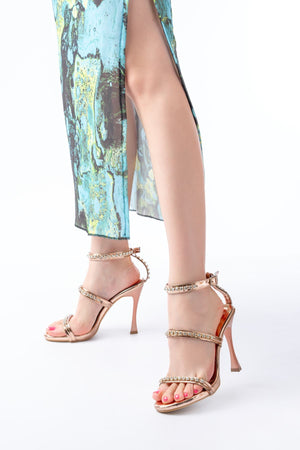 a - 40taşli platformlu topuklu kadin ayakkabi - Justyol