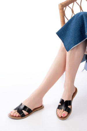 169 - 6100ortopedik hakiki deri kadin terlik - Justyol