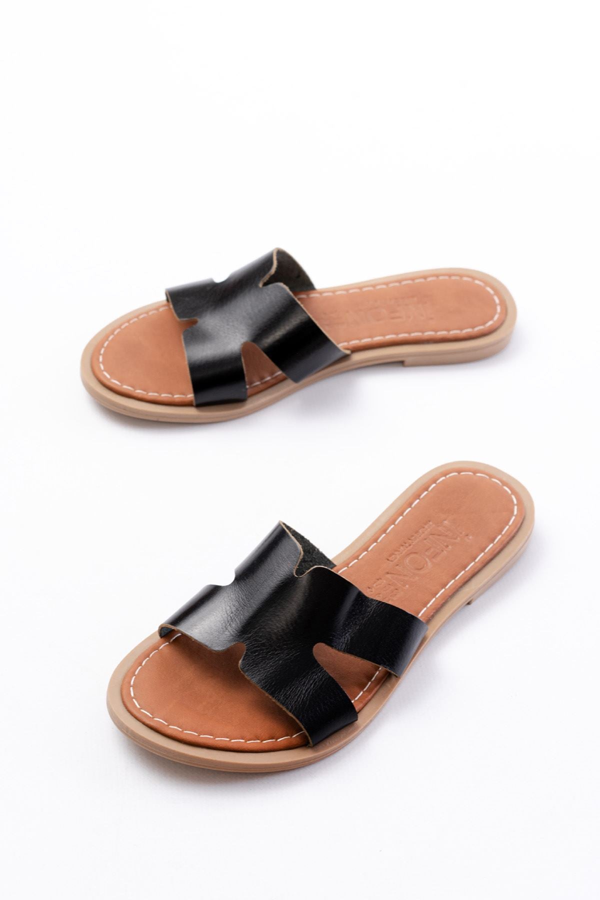 169 - 6100ortopedik hakiki deri kadin terlik - Justyol