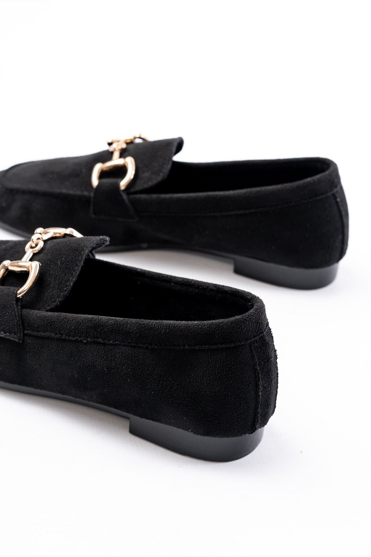 303süet toka aksesuarli günlük kadin babet - Justyol