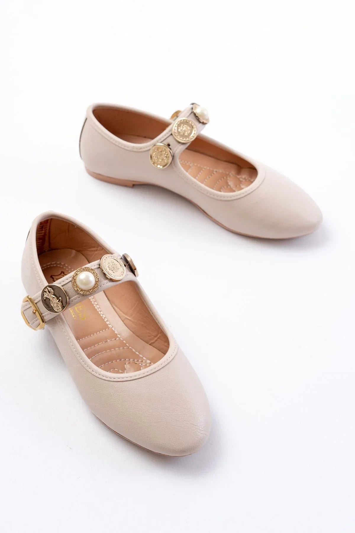 inf-6363Chaussures femme plates avec bride et boucle - Justyol
