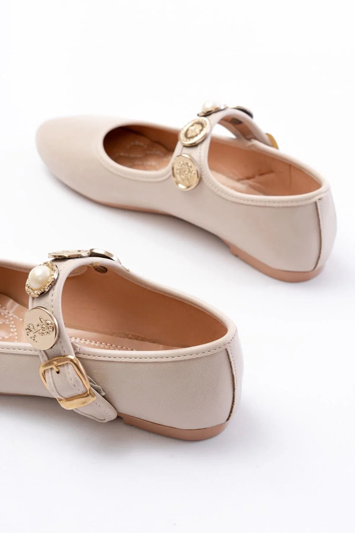 inf-6363Chaussures femme plates avec bride et boucle - Justyol