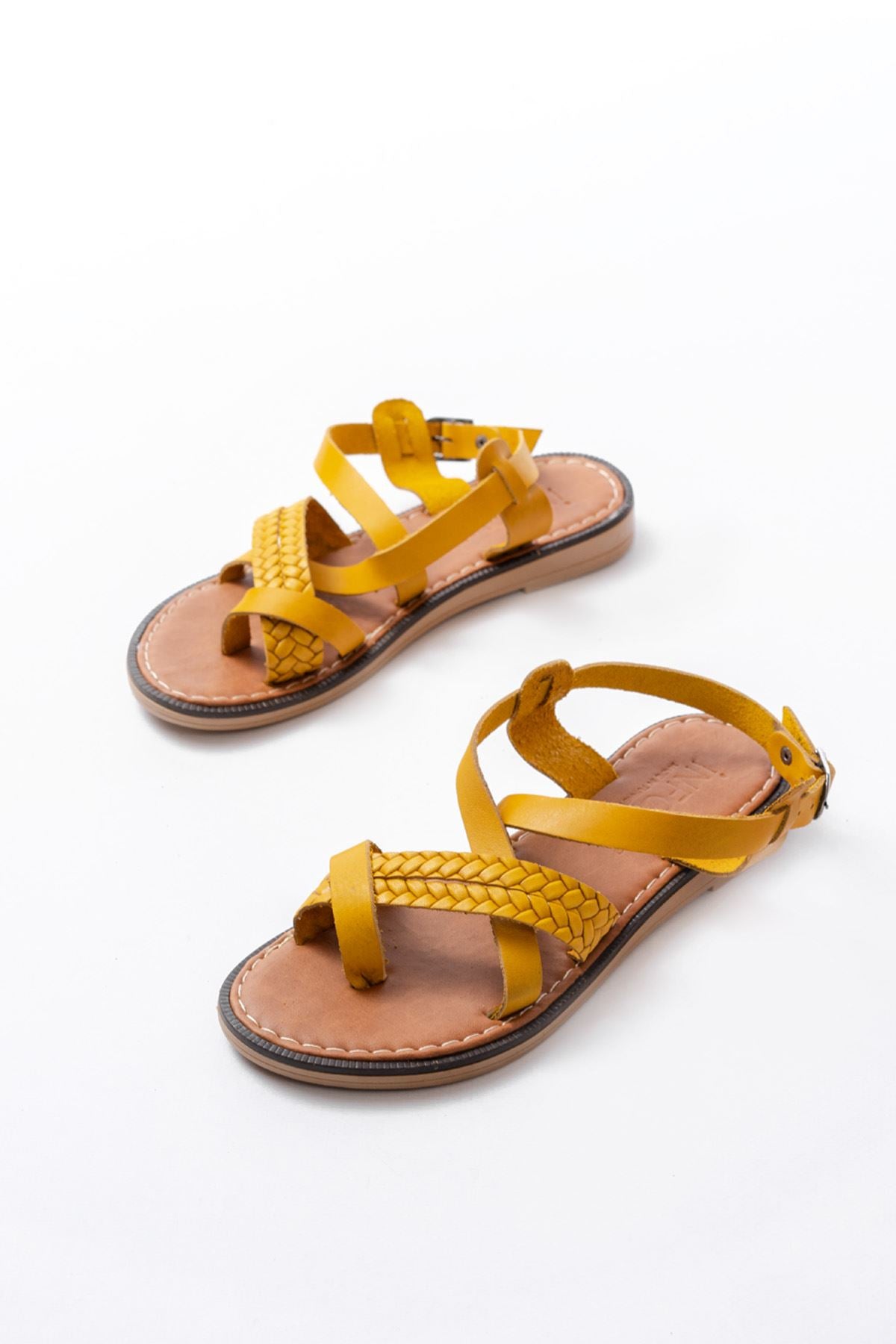 205 - 09ortopedik hakiki deri kadin sandalet - Justyol