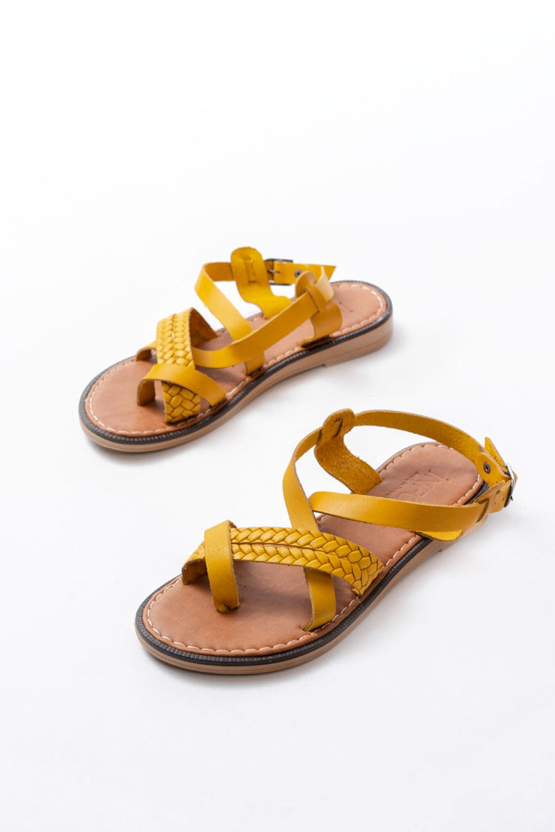 205-09 Sandales orthopédiques femme en cuir véritable
