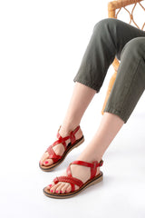 205 - 09ortopedik hakiki deri kadin sandalet - Justyol