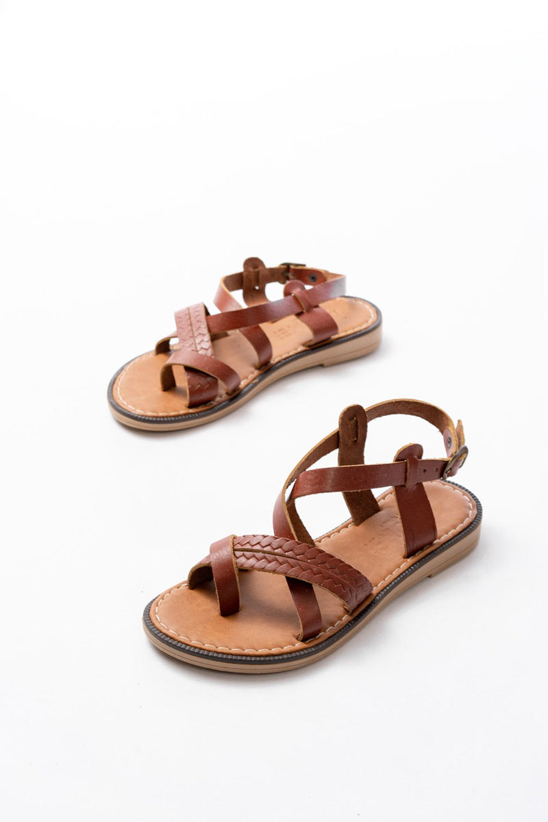 205-09 Sandales orthopédiques femme en cuir véritable