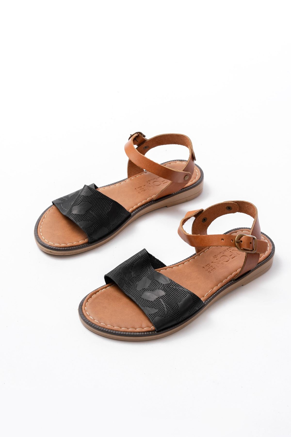 205 - 012ortopedik hakiki deri kadin sandalet - Justyol