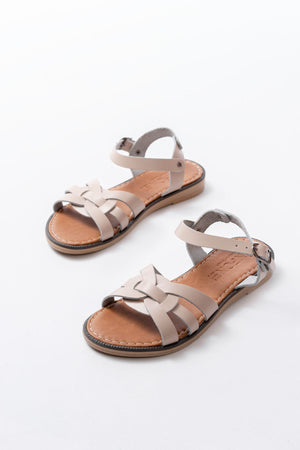 205 - 030hakiki deri ortopedik taban kadin sandalet - Justyol