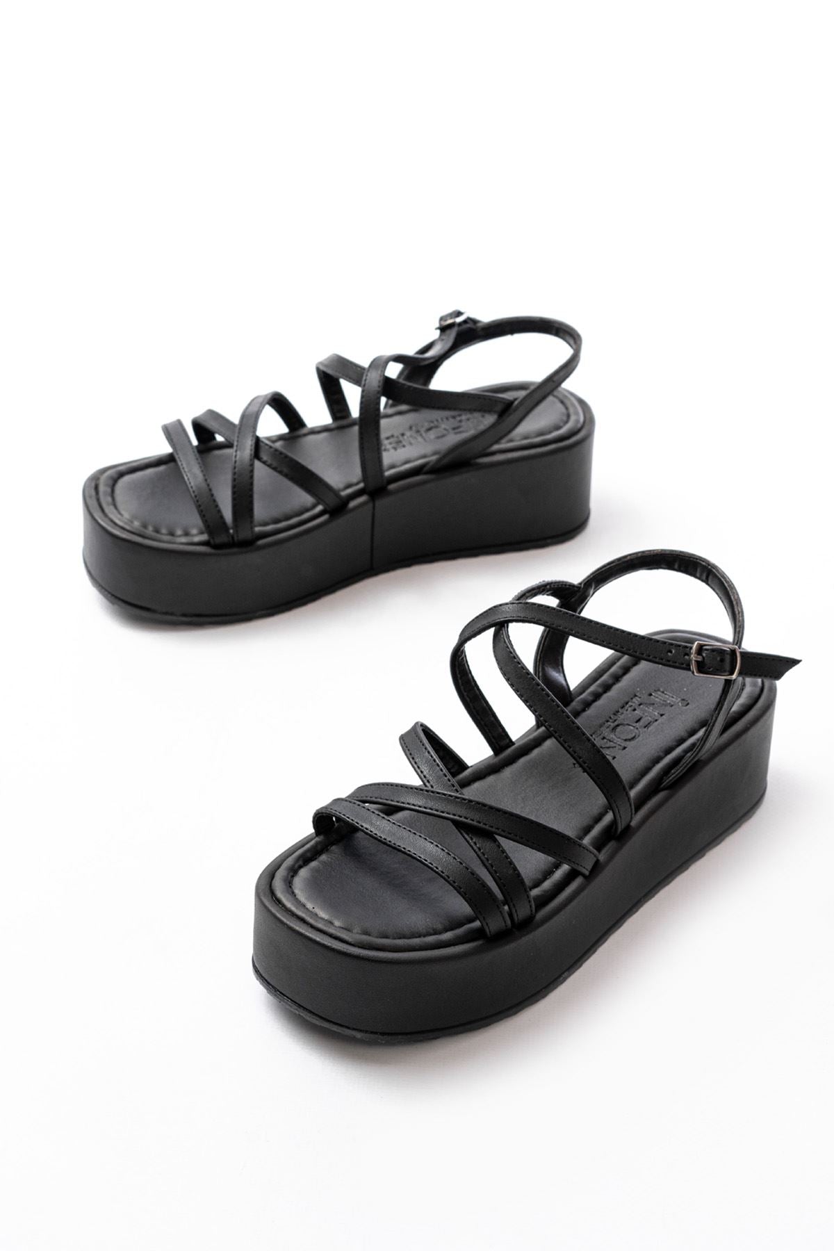 861 - 1029dolgu kadin sandalet - Justyol