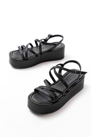 861 - 1029dolgu kadin sandalet - Justyol